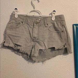 Size 27 Grey Free People Shorts